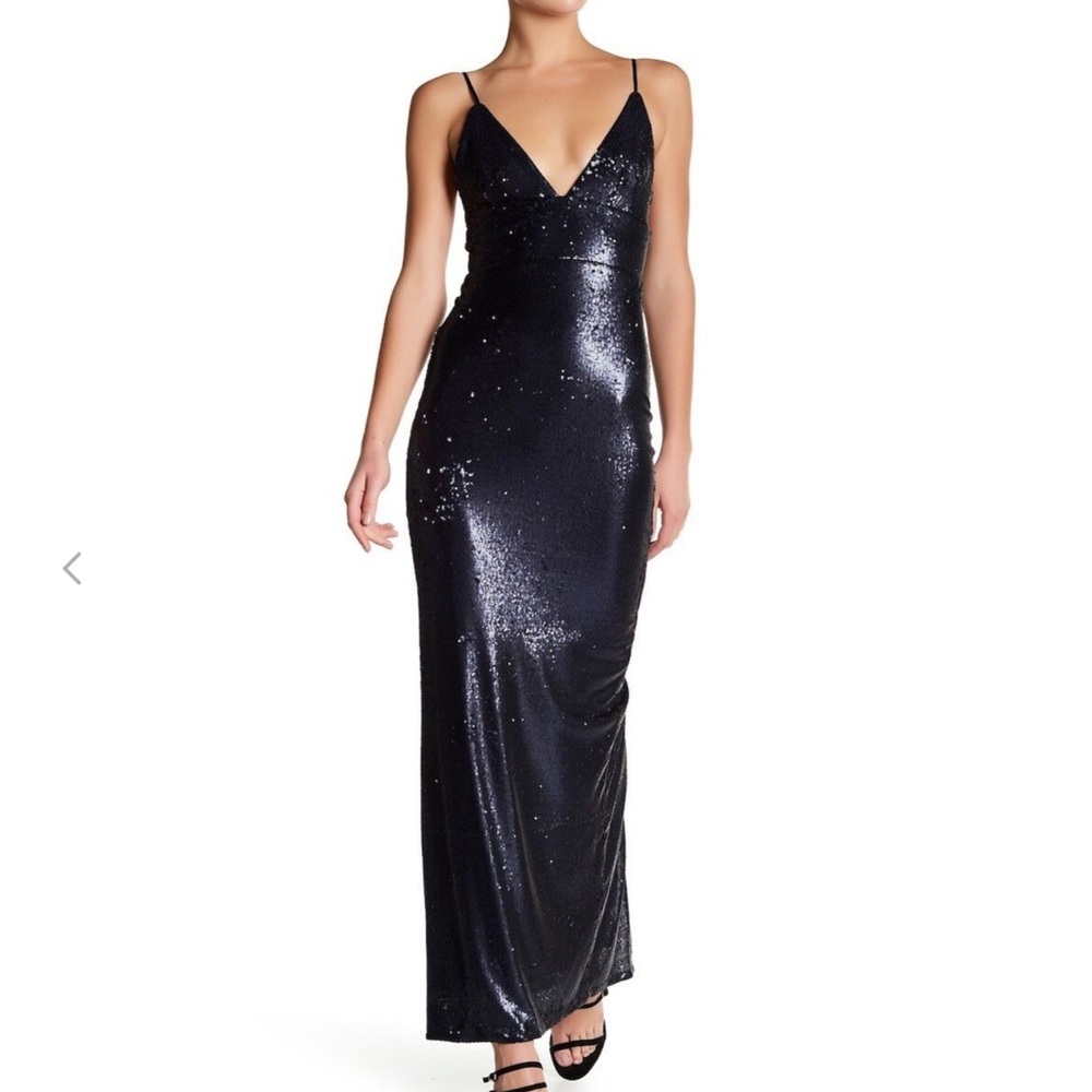 90s vibes Sequin Gown Prom